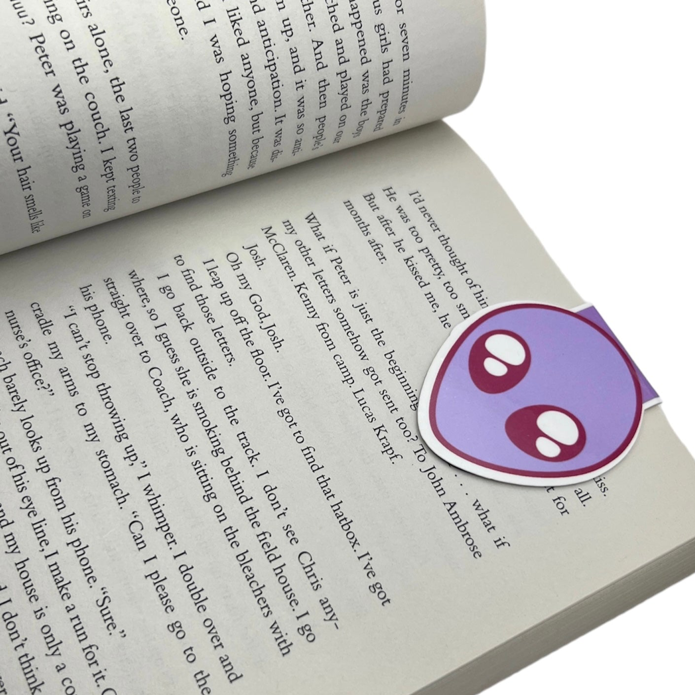 Purple ALIEN Magnetic Bookmark