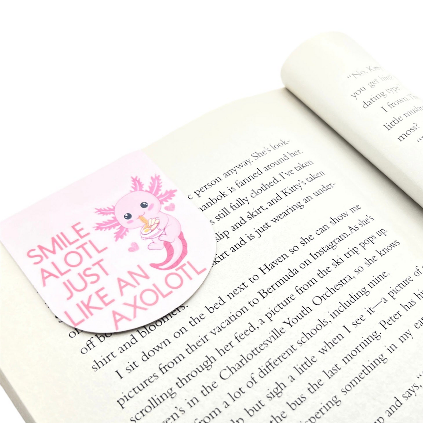 Axolotl Magnetic Bookmark